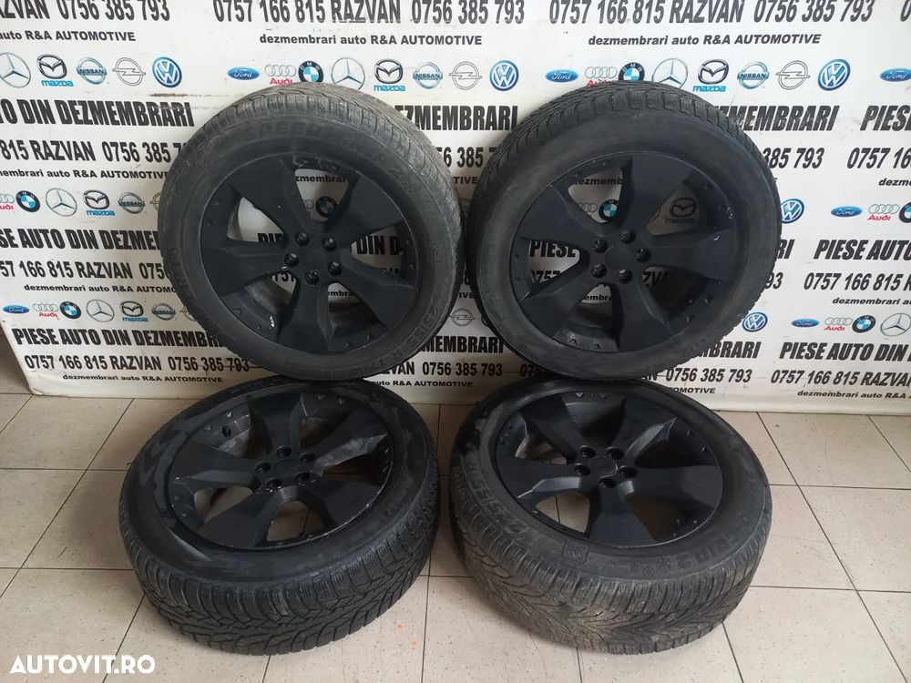 Set Jante Aluminiu Cu Anvelope Subaru Forester 1997-1998-1999-2000-2001-2002-2003-2004-2005-2006-2007-2008-2009-2010-2011-2012-2013-2014-2015-2016-2017-2018-2019-2020-2021-2022-2023-2024 5x100 Dimensiune 225/55R17 Anvelope Semperit M+S Stare Buna - Dezmembrari Arad - 3