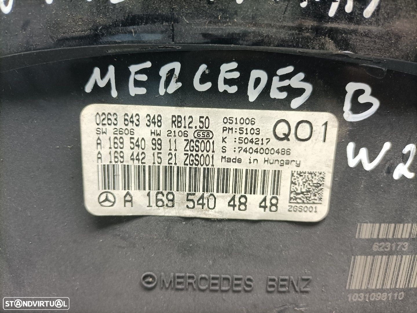 Quadrante Mercedes-Benz B-Class (W245) - 3