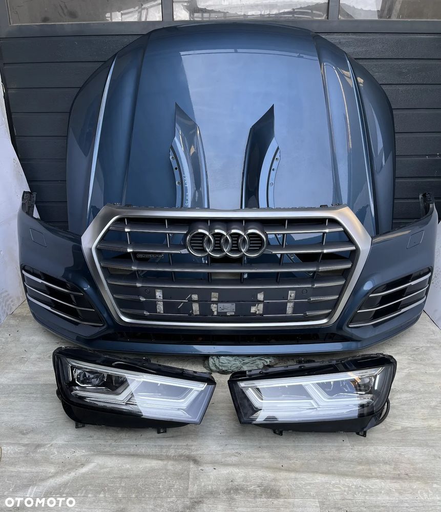 KOMPLETNY PRZÓD AUDI Q5 80 A FY S LINE LX5L ZDERZAK MASKA BŁOTNIK PAS PRZEDNI LAMPY - 2