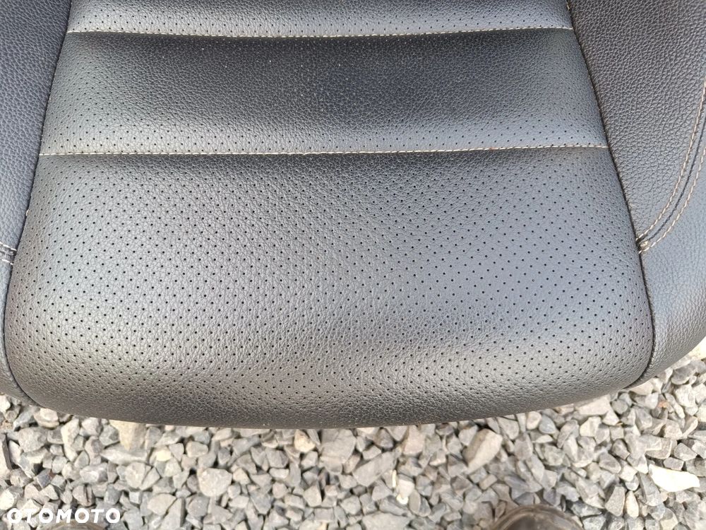MERCEDES W204 W207 COUPE FOTEL LEWY CZARNY SKÓRZANY - 4