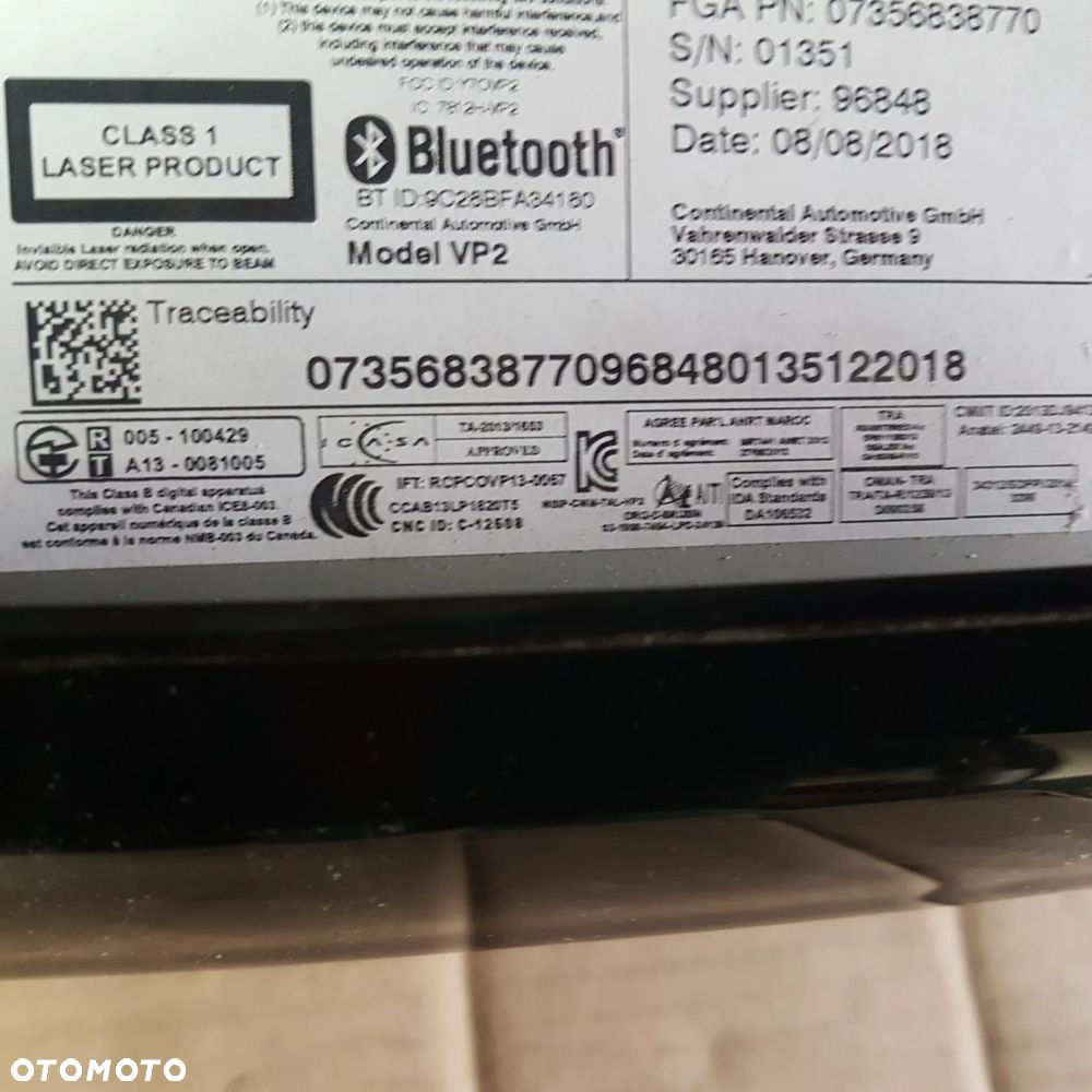 radio navi nawigacja cd pyta ducato boxer jumper movano proace continental 07356838770 jeszcze folia na szybce - 14