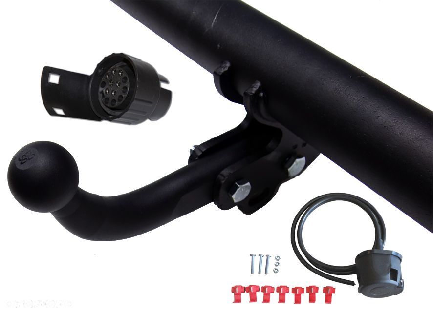 POLSKI HAK HOLOWNICZY STEINHOF + WIĄZKA + GNIAZDO 7PIN/13P PEUGEOT 206 3+5DRZWI HATCHBACK HB - 4