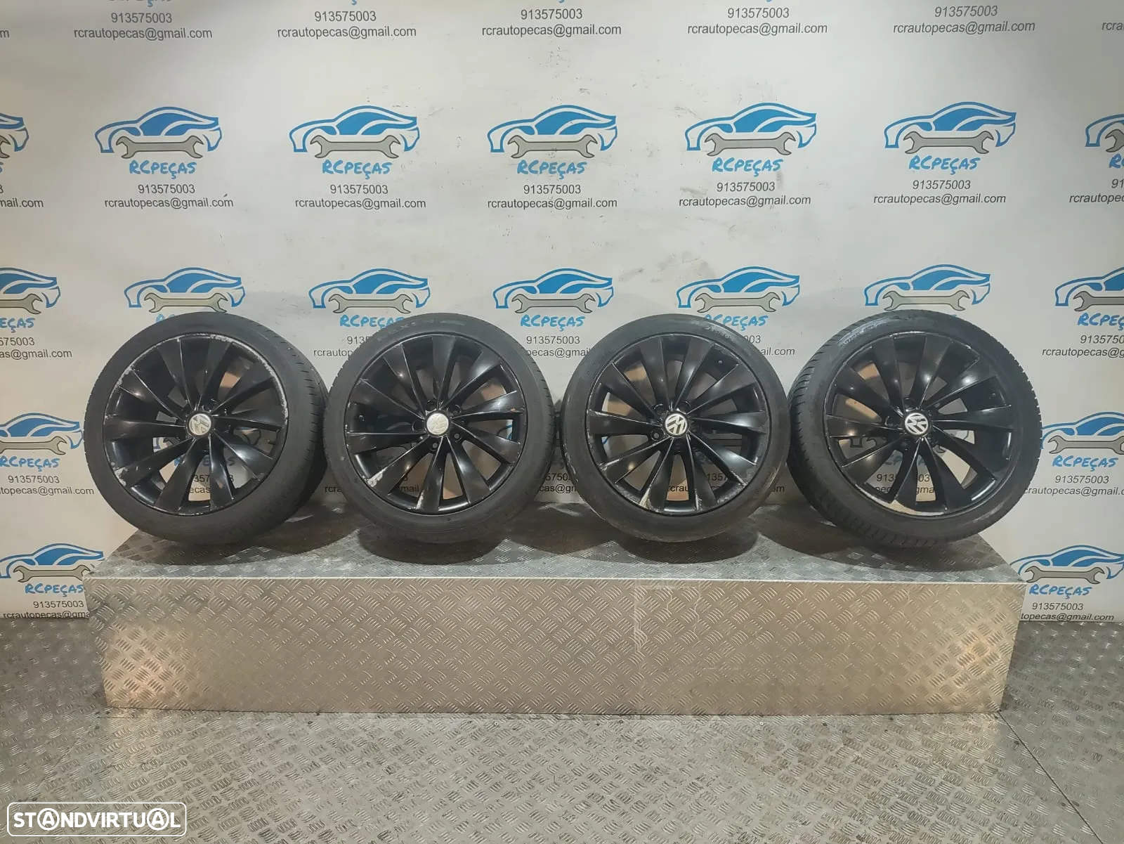 Jantes 18 Polegadas Interlagos - Originais VW Volkswagen - 5x112 - 3C8601025D - Scirocco | Passat | Audi | Golf | CC | Jetta | Seat - 9