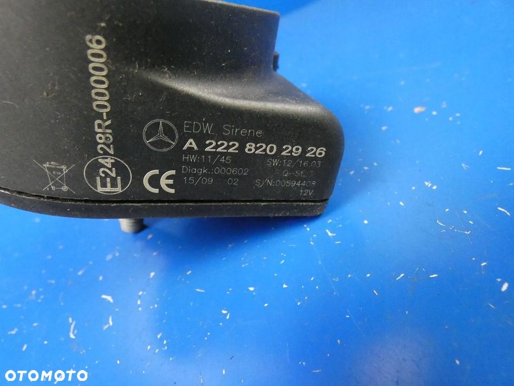 MERCEDES C KLASA W205 SYRENA SYGNAŁ ALARMU - 2