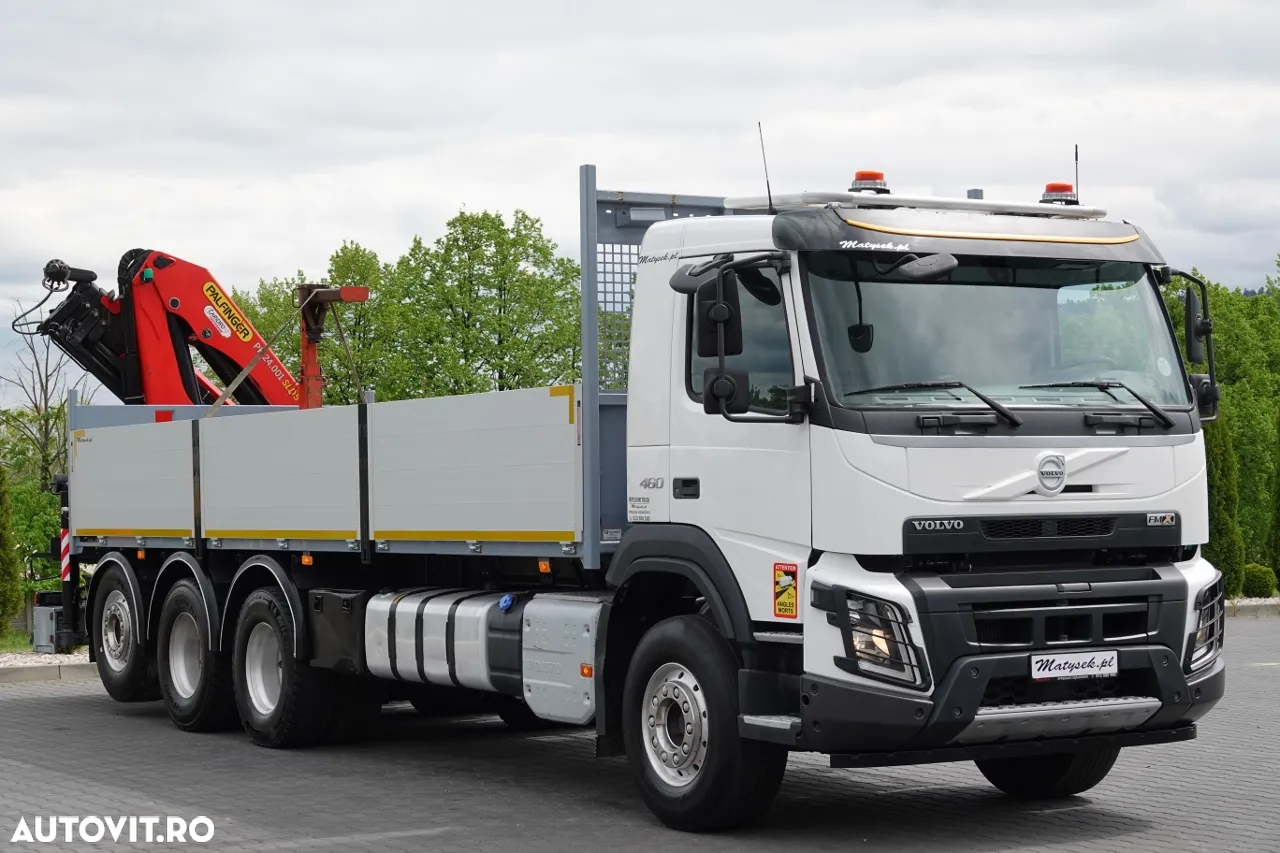 Volvo FMX 460 / 8X4 / TRIDEM /  7.75 M TRANSMISIE / HDS PALFINGER PK 24.001 / PILOT / PRELUNGIE -12.5M / AXIE LIFTATOR / EURO 6 / IMPORTAT - 9