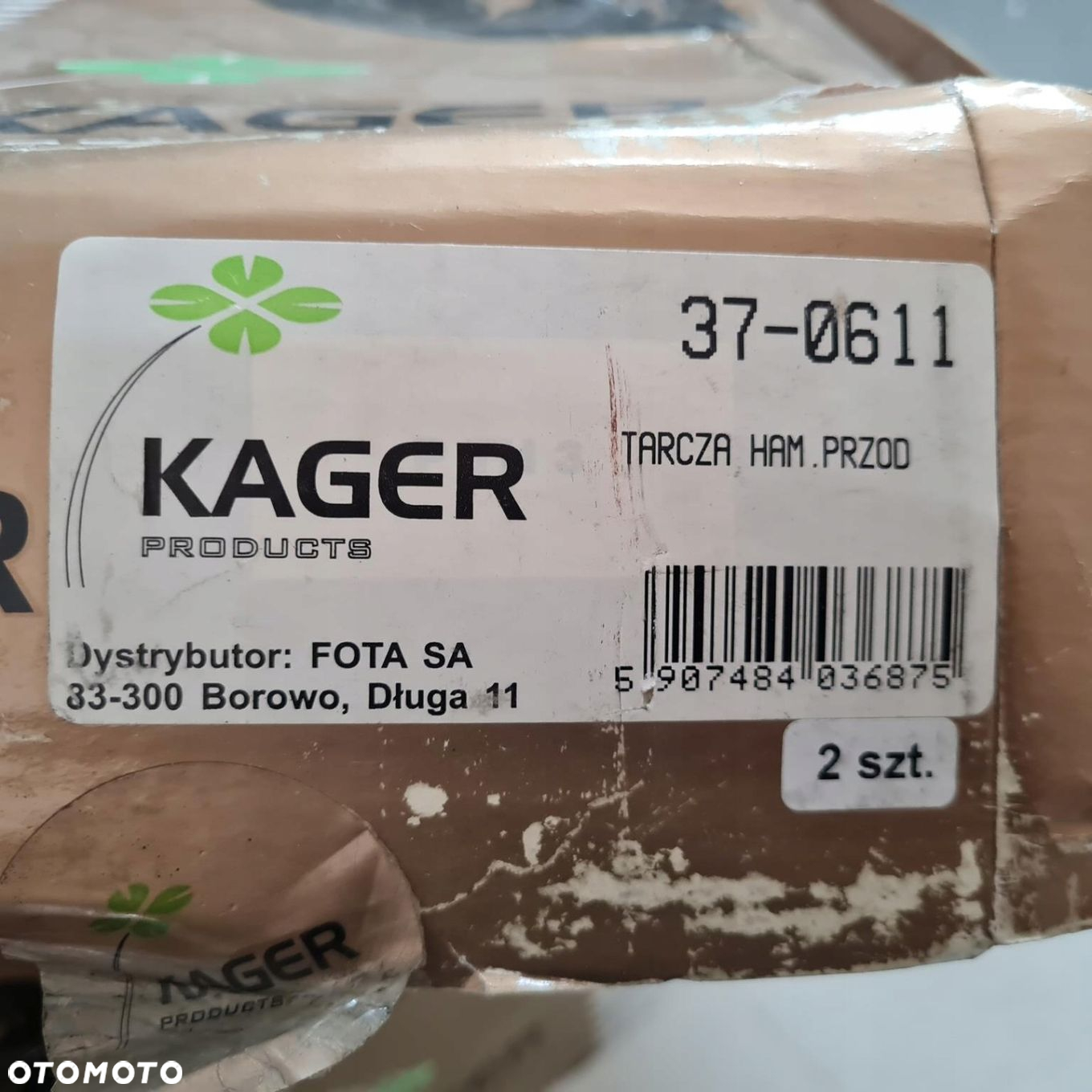 TOYOTA CRESSIDA TARCZE HAMULCOWE KOMPLET KAGER 37-0611 - 7