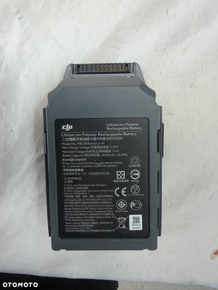 Baterie do DJI Mavic Pro 3830mAh 11.4V Zapasowy inteligentny akumulator do drona DJI Mavic Pro  fb1-3830 - 2