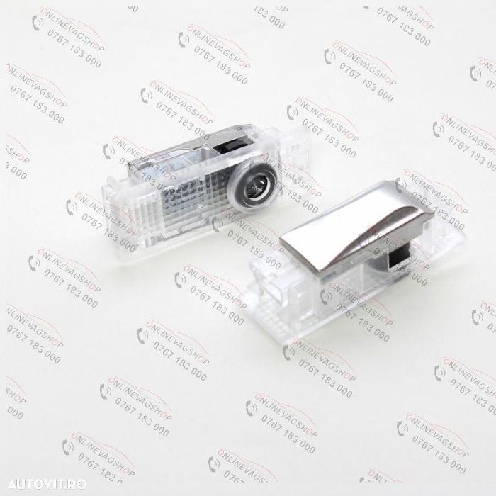 Set 2 lampi dedicate cu logo Mini pentru portiere Mini Cooper One - 1