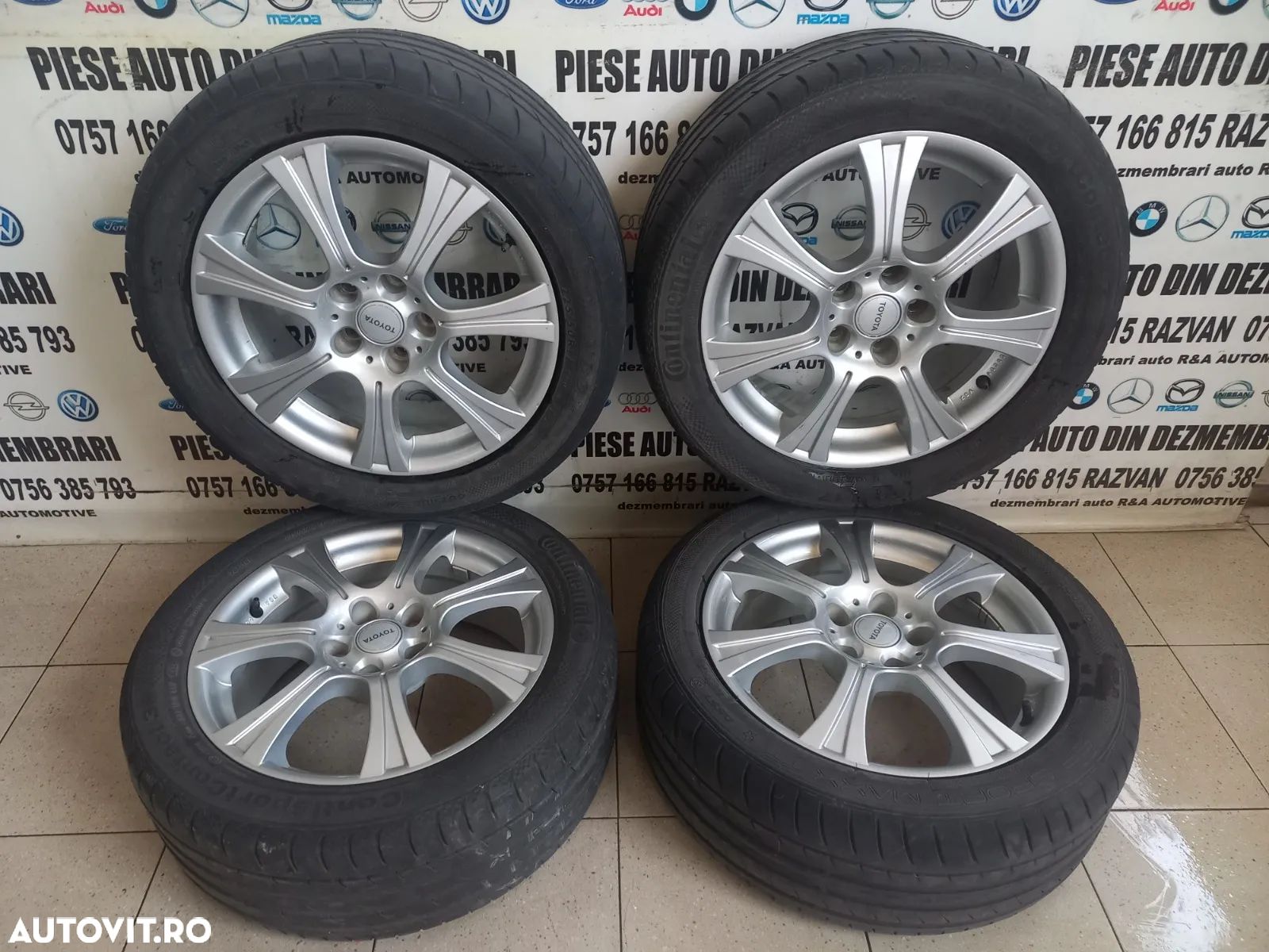 Set Jante Aluminiu R17 Toyota Avensis Corolla Corolla Verso Etc. 5x114.3 Hyundai Tucson Kia Etc. 225/50R17 - 1