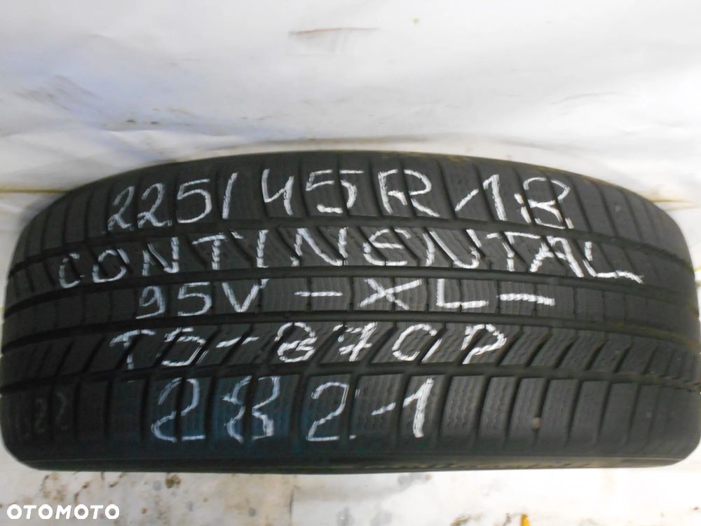 OPONA POJEDYNKA 225/45R18 CONTINENTAL WINTER CONTACT TS 870P DOT 2821 7.4MM - 1