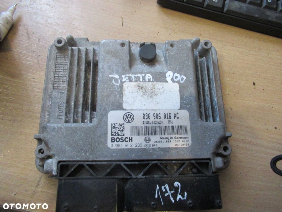 STEROWNIK KOMPUTER SILNIKA VW JETTA 03G906016AC - 1