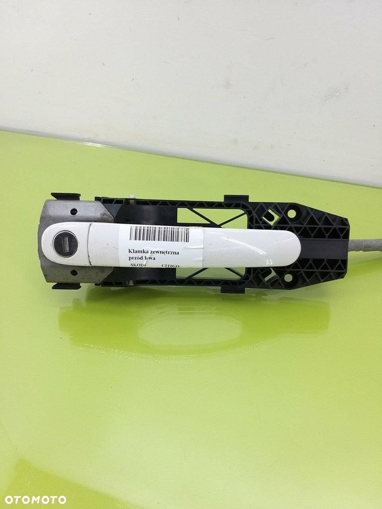 KLAMKA LEWA PRZEDNIA SKODA CITIGO SEAT MII VW UP 5N0837017E BIAŁA LB9A - 2