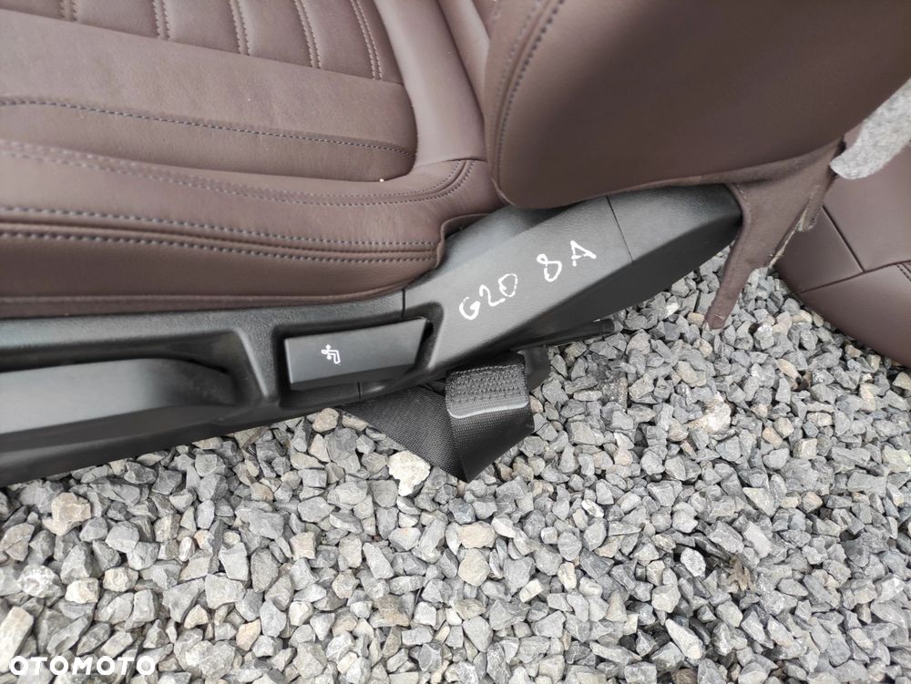 FOTELE KANAPA BOCZKI BRĄZOWA SKÓRA BMW G20 EUROPA CH - 6