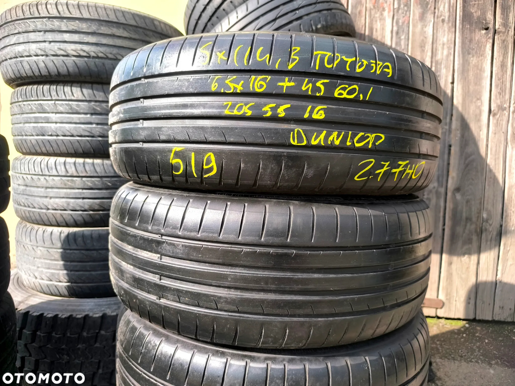 5x114,3 Felgi Aluminiowe Alufelgi 16 Koła Letnie Lato Fiat Sedici SUZUKI SX4 TOYOTA AVENSIS VERSO AURIS COROLLA Legnica ALU-RAD 205/55 5mm - 7
