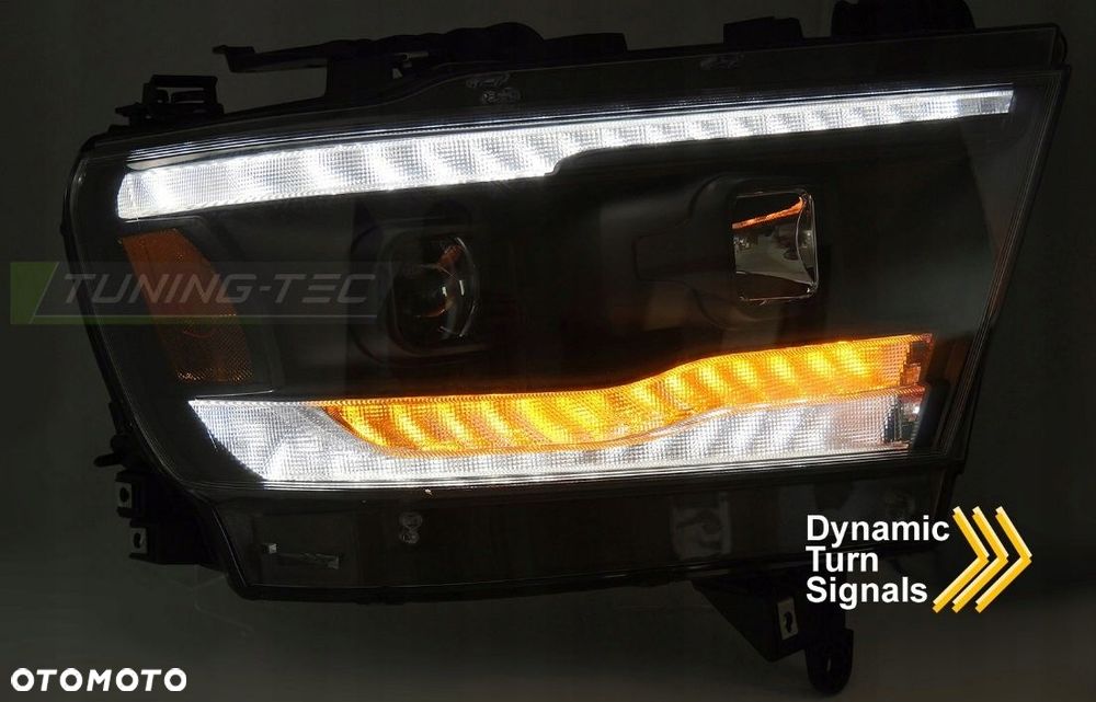 Reflektory Lampy kpl Diody Soczewka Black Czarne Dodge Ram V 5 1500 2019-24 - 4