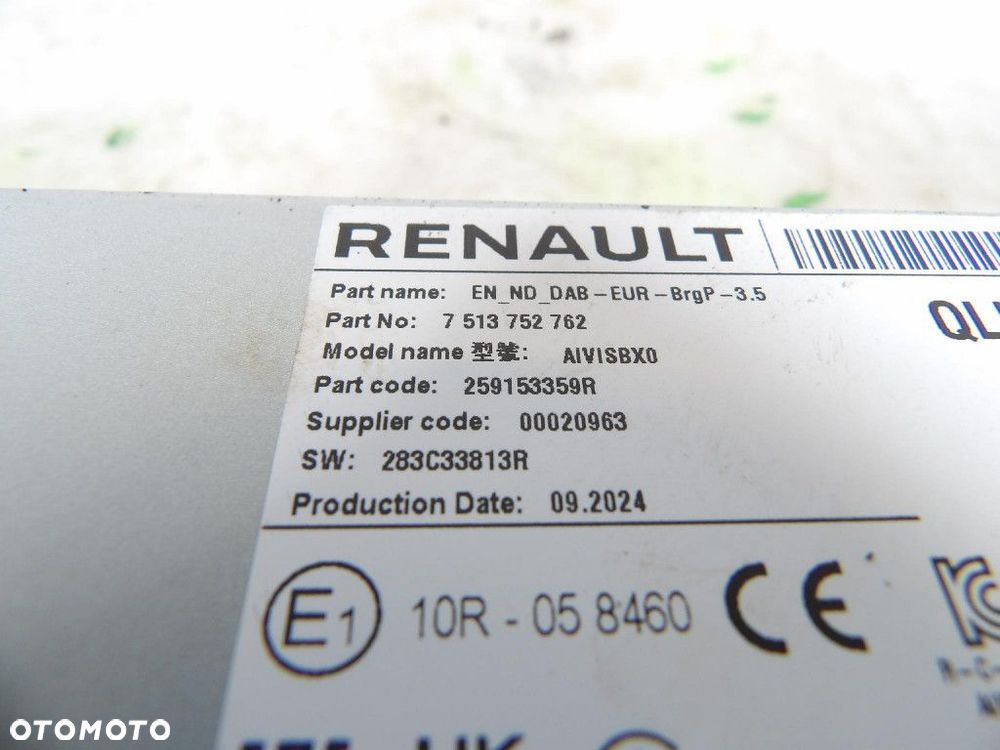 RADIO MODUŁ NAWIGACJI RENAULT MEGANE IV 259153359R - 4