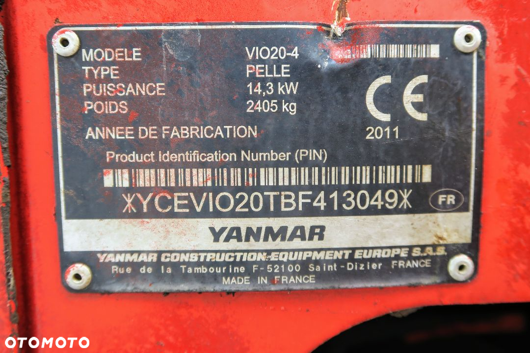 Yanmar VIO 20-4 - 22