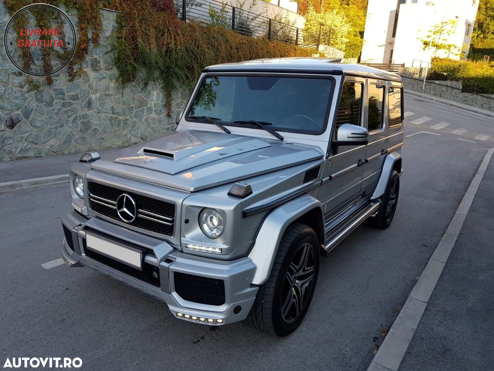 Stickere Laterale Mercedes G-Class W463 (1989-2017) Gri Inchis- livrare gratuita - 12