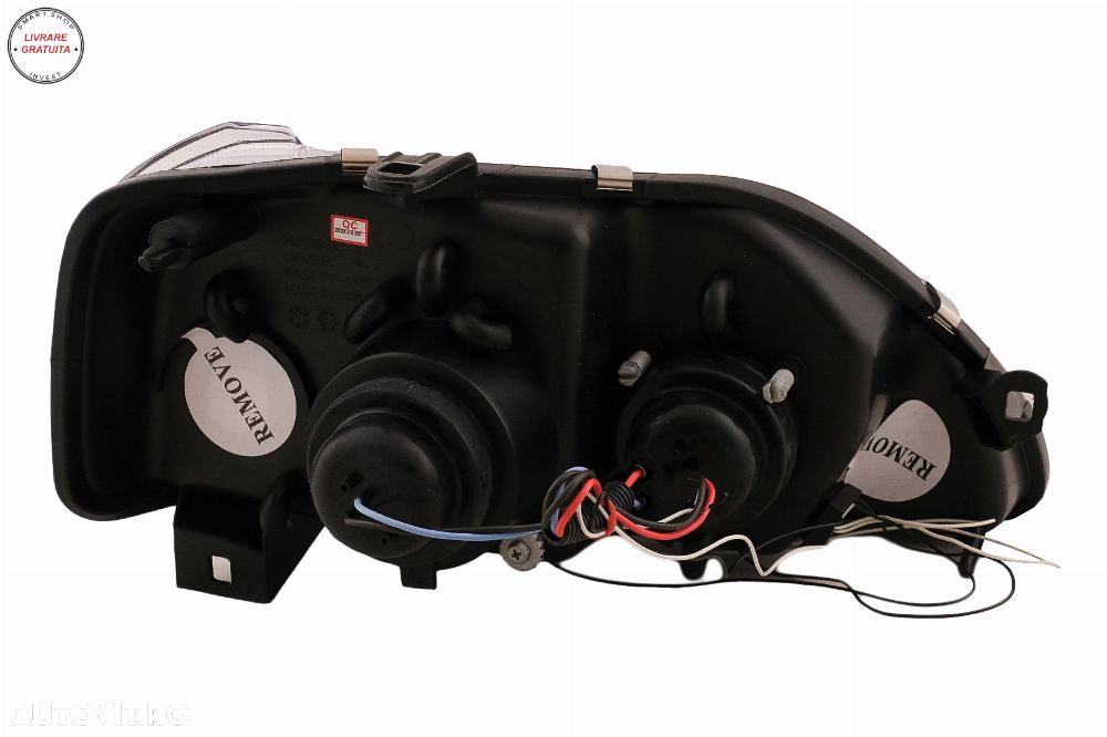 Faruri LED Angel Eyes Dacia Logan (2004-2008) Negru- livrare gratuita - 14