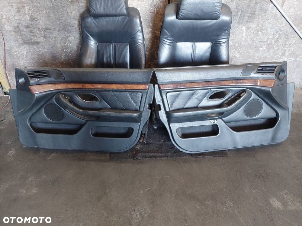 FOTELE KOMPLET LEWY PRAWY KANAPA TYŁ + BOCZKI BMW E39 SEDAN SKÓRA KOMFORTY - 6