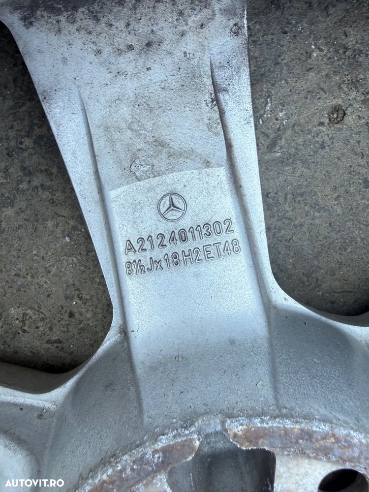 Jante mercedes r18 245/40/18 cauciucuri michellin stare impecabila - 5