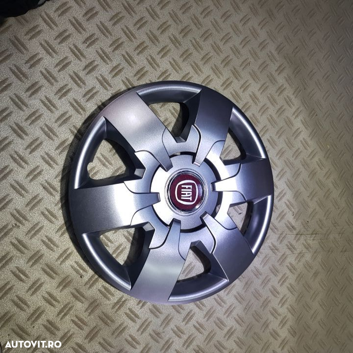 Capace roti FIAT r16  la set de 4 buc,Capace janta aliaj,Embleme - 2