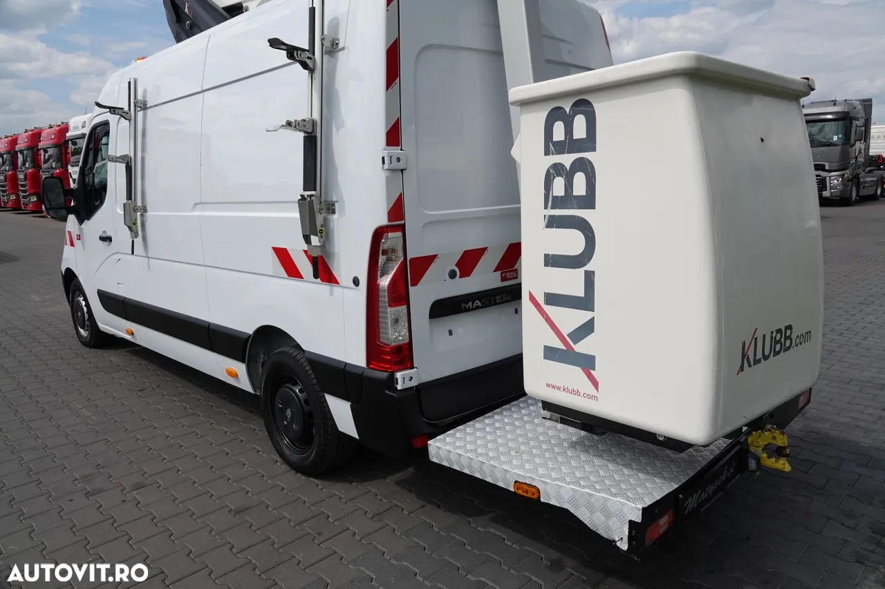 Renault MASTER / Ridicator de coș - 10,5 metri / LIFT INTEGRAT + LIFTARE / IMPORTAT / DUPĂ CONTRACTUL DE SERVICE - 15
