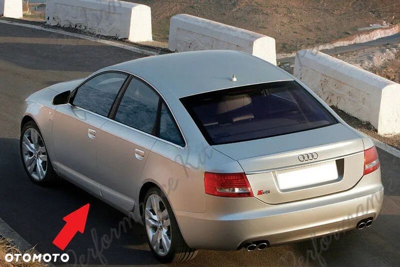 AUDI A6 C6 4F S6 RS6 - LISTWY NA DRZWI 4 SZTUKI PODKŁAD - 8