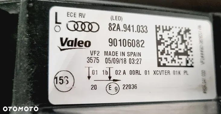 REFLEKTOR LEWY FULL LED AUDI A1 82A941033 EUROPA - 5