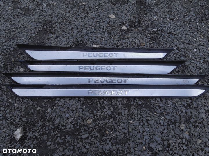 PEUGEOT 607 LISTWY NAKŁADKI PROGOWE CENA ZA KOMPLET 4 SZTUKI - 1