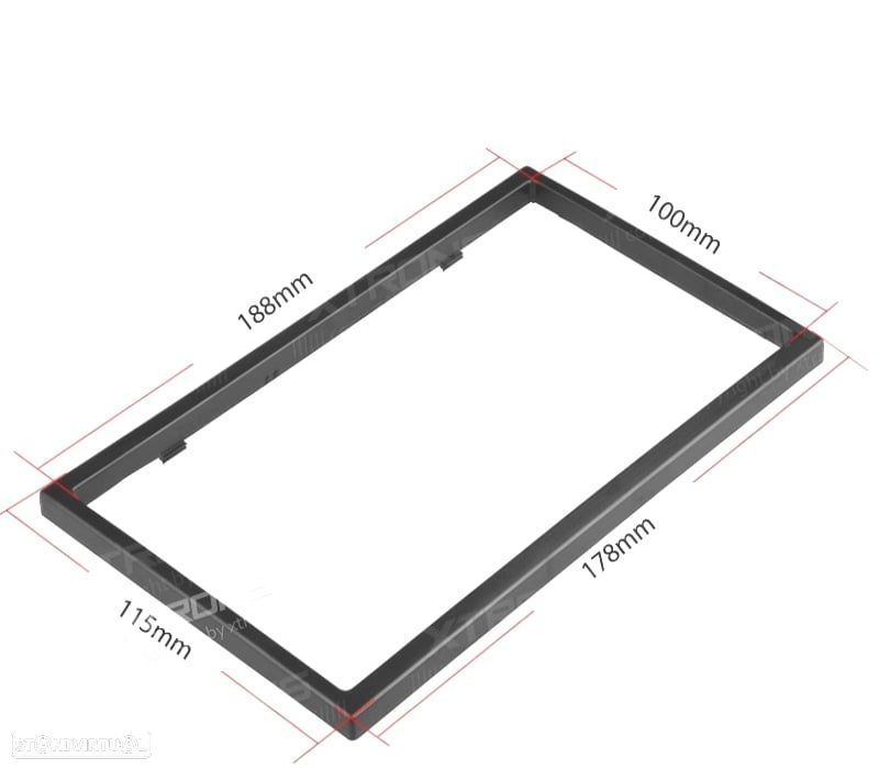 MOLDURA UNIVERSAL 2DIN PARA RADIOS XTRONS 115X188MM - 1