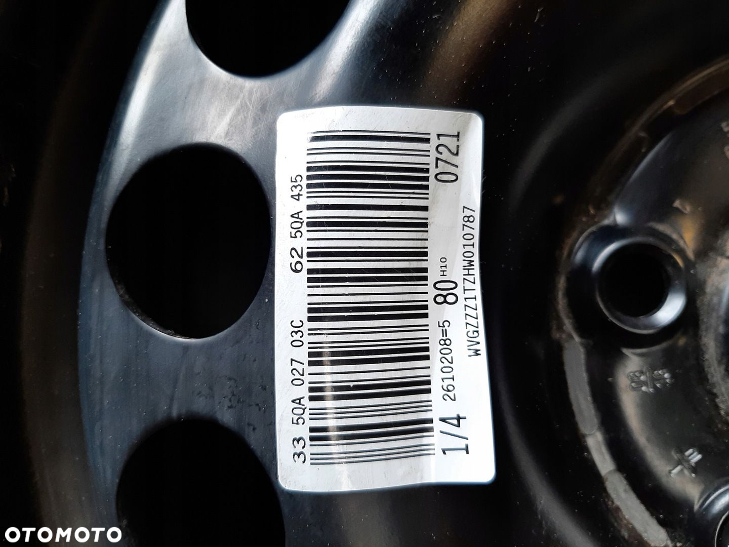 VW GOLF VII 7 ZIMOWE 205/60 R16 FELGI STALOWE 5Q0601027A KOMPLET koła - 5