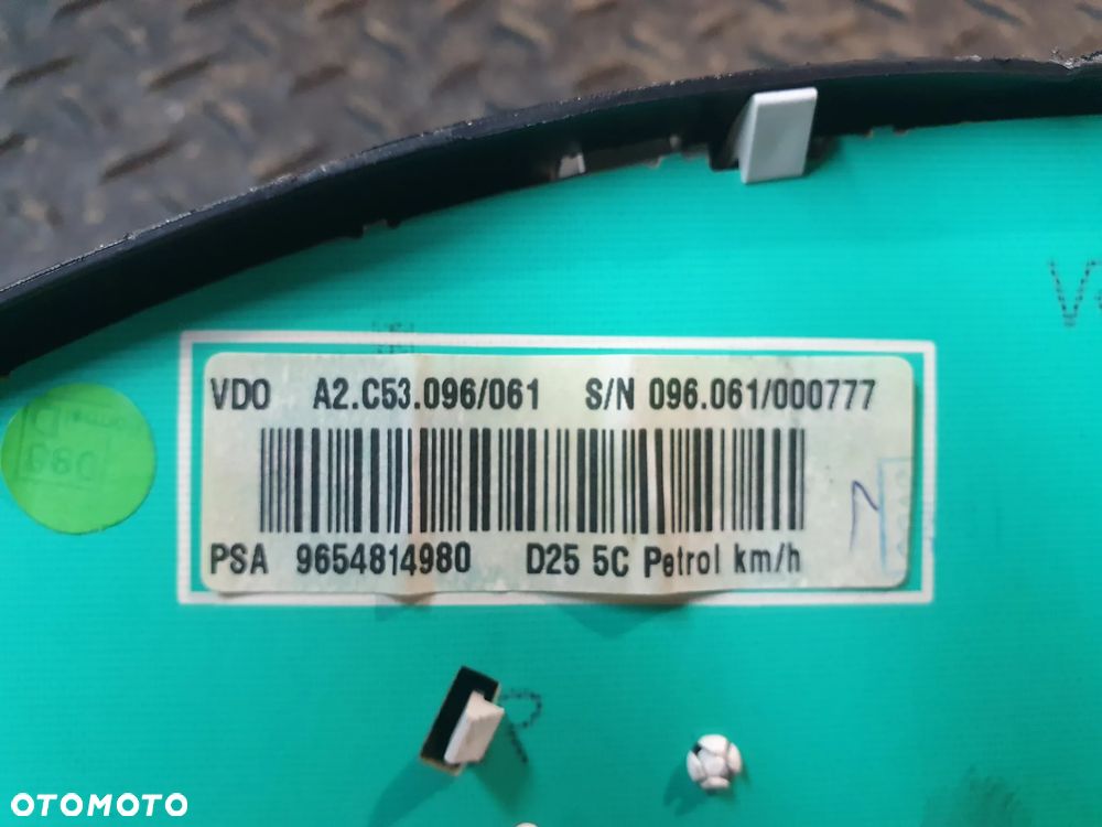 PEUGEOT 407 3.0 24V BENZYNA LICZNIK ZEGARY 9654814980 EUROPA - 5