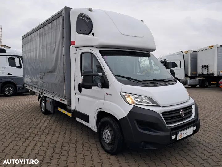 Fiat Ducato cabinato 2.3mjet 131cp cabina de dormit si prelata euro 6 - 1