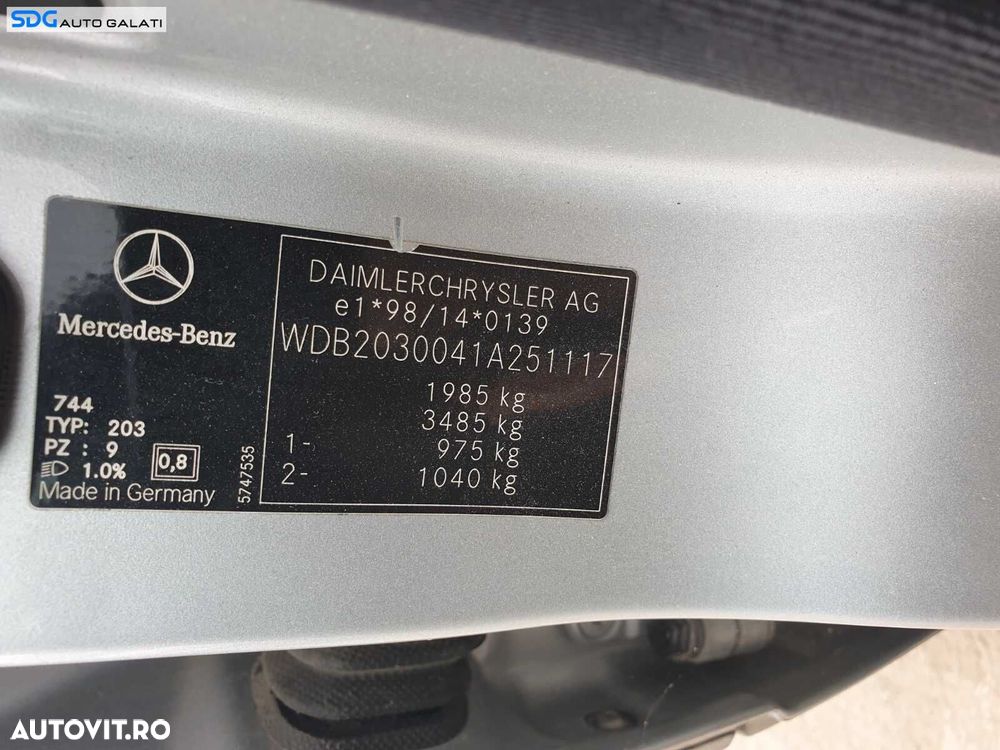 Chiulasa Chiuloasa Echipata cu Ax Axe Came Supape Tacheti 2.2 CDI Euro 3 OM611 611962 Mercedes W203 C200 C220 2001 - 2007 - 2
