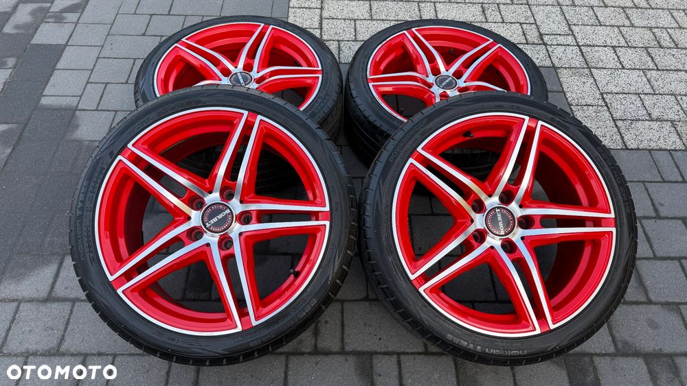 Koła r18 5x120 Borbet 225/40 ET30 8J bmw e46 e36 e39 e60 VW transporter t5 XRT8018 alufelgi KBA49282 - 1