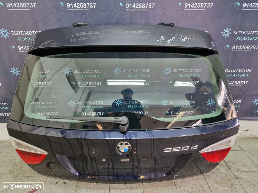 Tampa da mala usada BMW SERIE 3 E91 320D PRE LCI CARRINHA ENVIO GRATUITO - 4