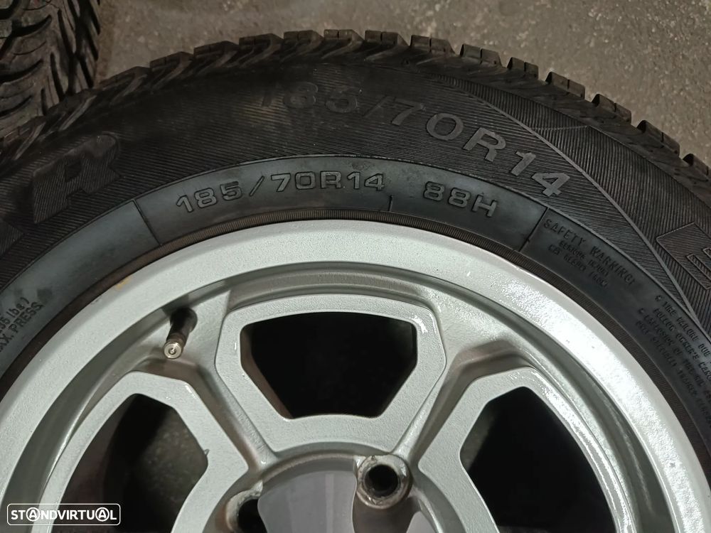 4 jantes 14 Alfa Romeo giulia Júnior Gt, GTV, 1300, 1600,1750  berlina - 5