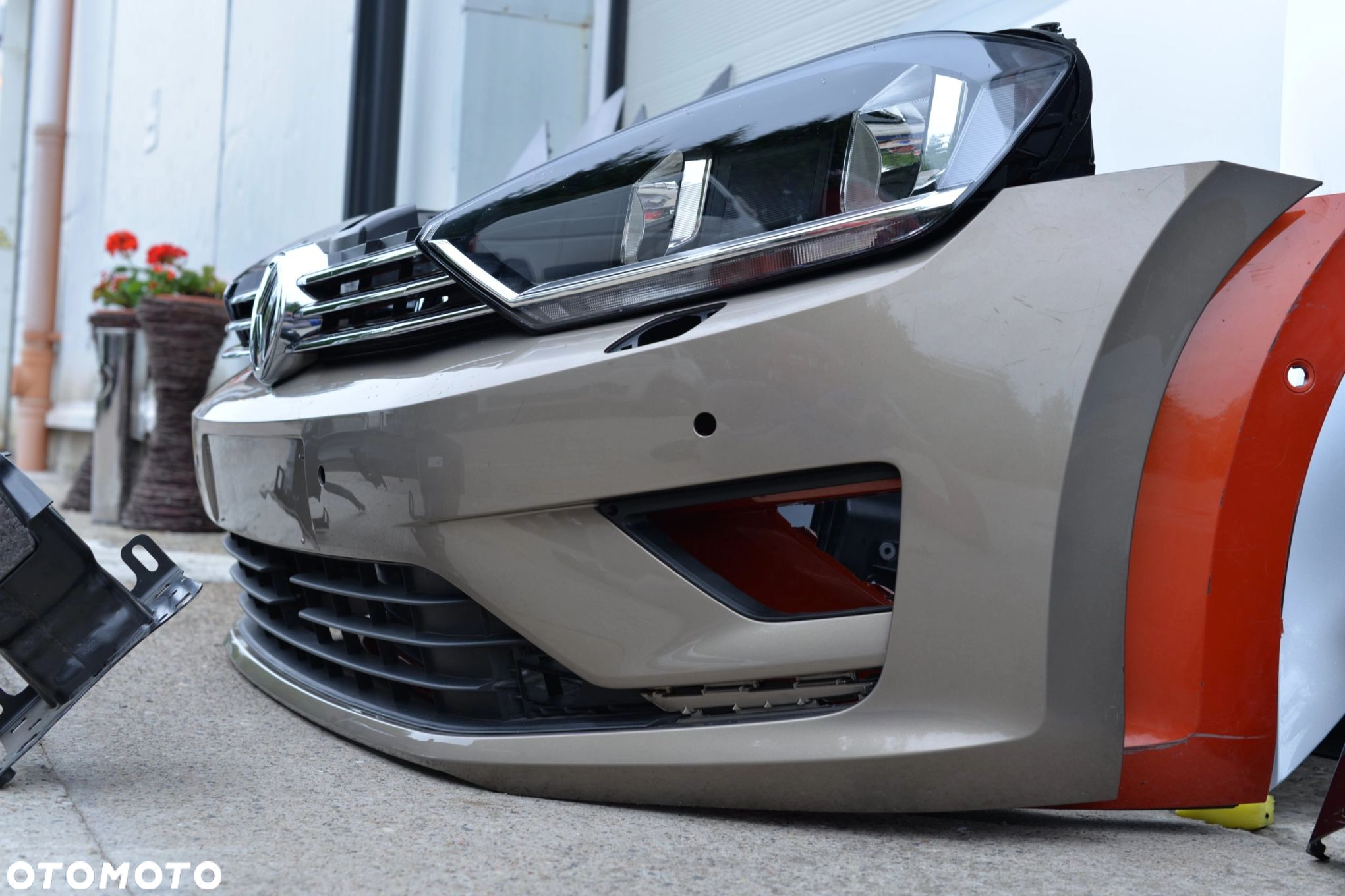 MASKA ZDERZAK GRILL BŁOTNIK LAMPA H7 XENON PAS BELKA VW GOLF SPORTSVAN - 7