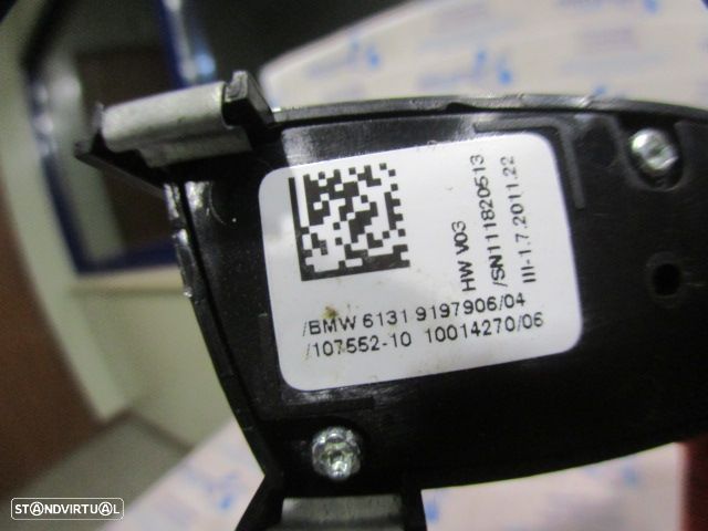 Interruptor 61319197906 6131919790604 BMW F11 FASE 1 520D 2011 2.0D 184CV 5P PRETO Controlo De Atração Sensores De Estacionamento - 4