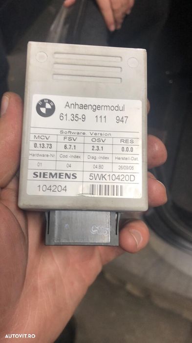 Modul cÃ¢rlig remorcare bmw e90/91 - 2