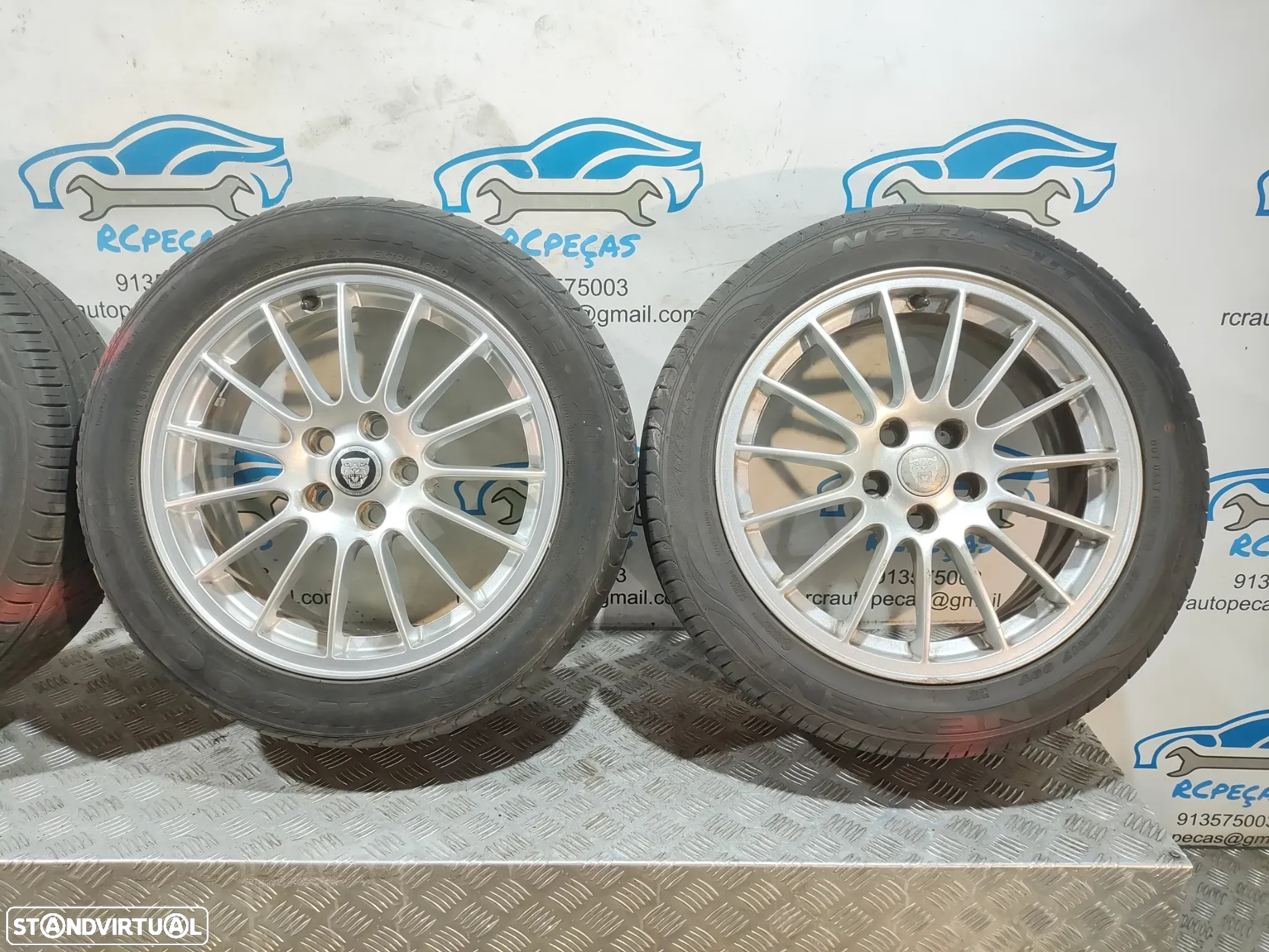 Jantes 17" Jaguar - S-Type MK2 II | X200 - ORIGINAIS - 7.5J | ET60 | 5x108 - 17 Polegadas | 4R83JA | Jante | 5 x 108 | 245 45 17 | Pneus - 5