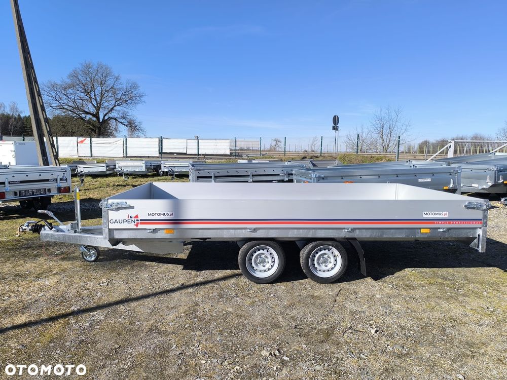 Neptun Przyczepa Neptun Gaupen N27-405 2 HL Nordica PRO 405x197,5x30 DMC 2700kg burty alu mocna spawana Wrocław Motomus - 2