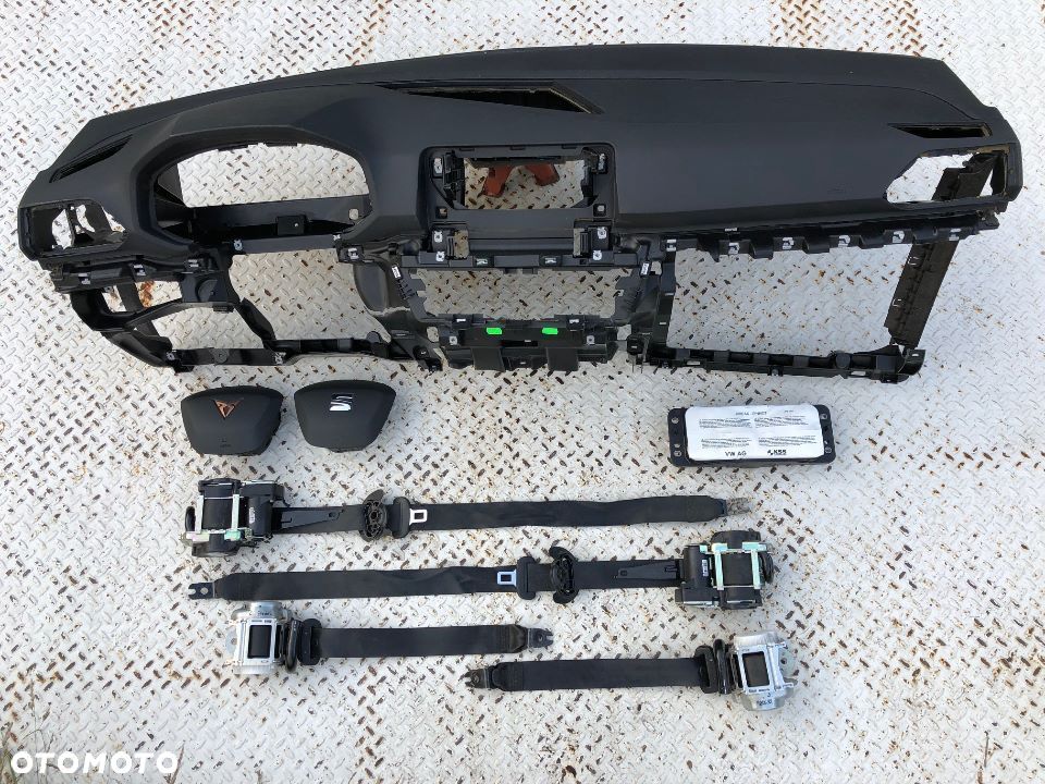 SEAT TARRACO DESKA KONSOLA KOKPIT PULPIT PÓŁKA PARAPET PODUSZKI AIRBAG AIR BAG PASY PAS oryginał !!! - 3