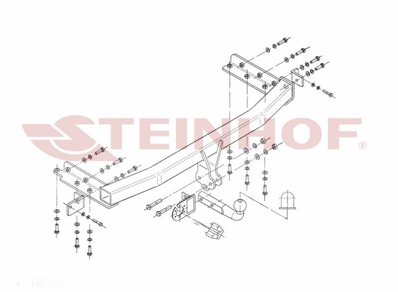 Hak Holowniczy+WIĄZKA 7PIN do Nissan X-Trail T30 od 2001 do 2007 - 2
