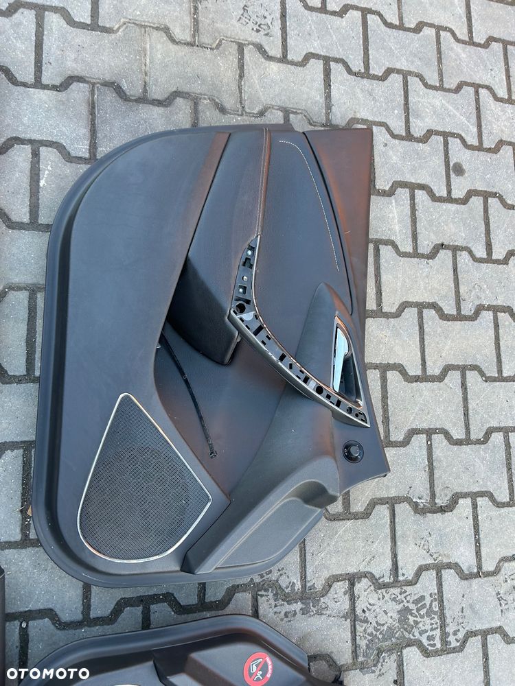 Opel Astra J fotele półskóra kompelt boczki tapicerka fotel kierowcy pasażera - 11