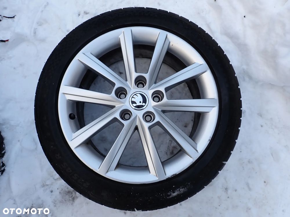 SKODA OCTAVIA III KOŁA ALUFELGI 17' 5X112 ET49 5E0601025BT - 1