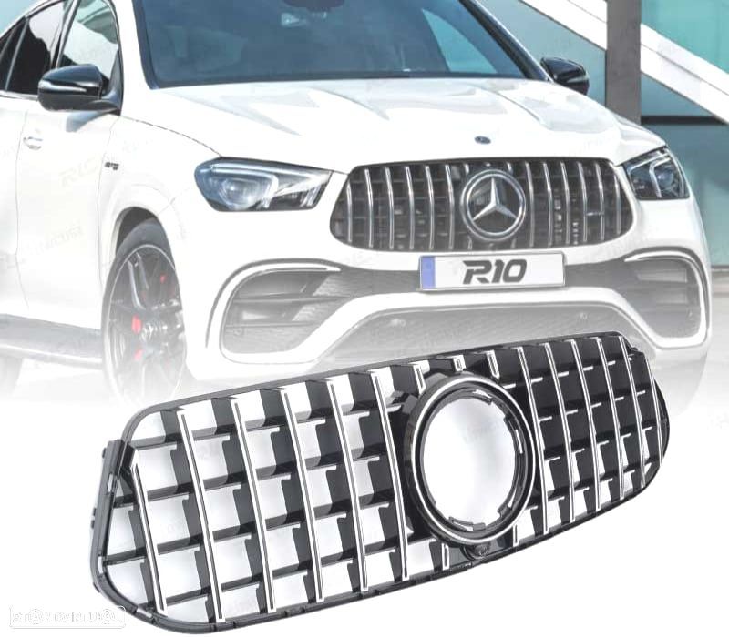 GRELHA FRONTAL MERCEDES W167 C167 LOOK GT 19-23 CROMADO - 1