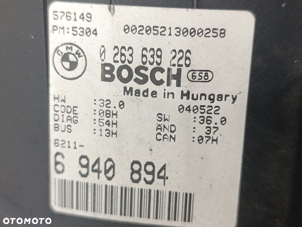 LICZNIK BMW 3 E46 FL 6211-6940894 0263639226  BOSCH 2.0 D 320Cd - 7