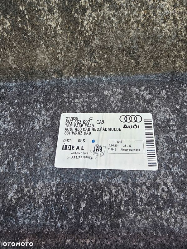 TAPICERKA BAGAŻNIKA AUDI A3 8V CABRIO 8V7863697 - 4